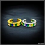 Multicolor Baguette Adjustable Ring