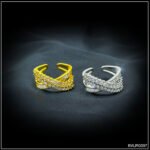 Intertwined Crystal Ring