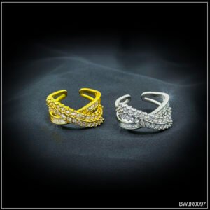 Intertwined Crystal Ring