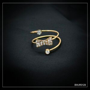 Spiral Bow Gold Ring