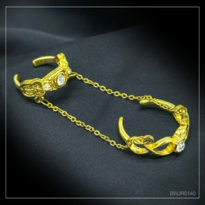 Gold Chained Double Ring